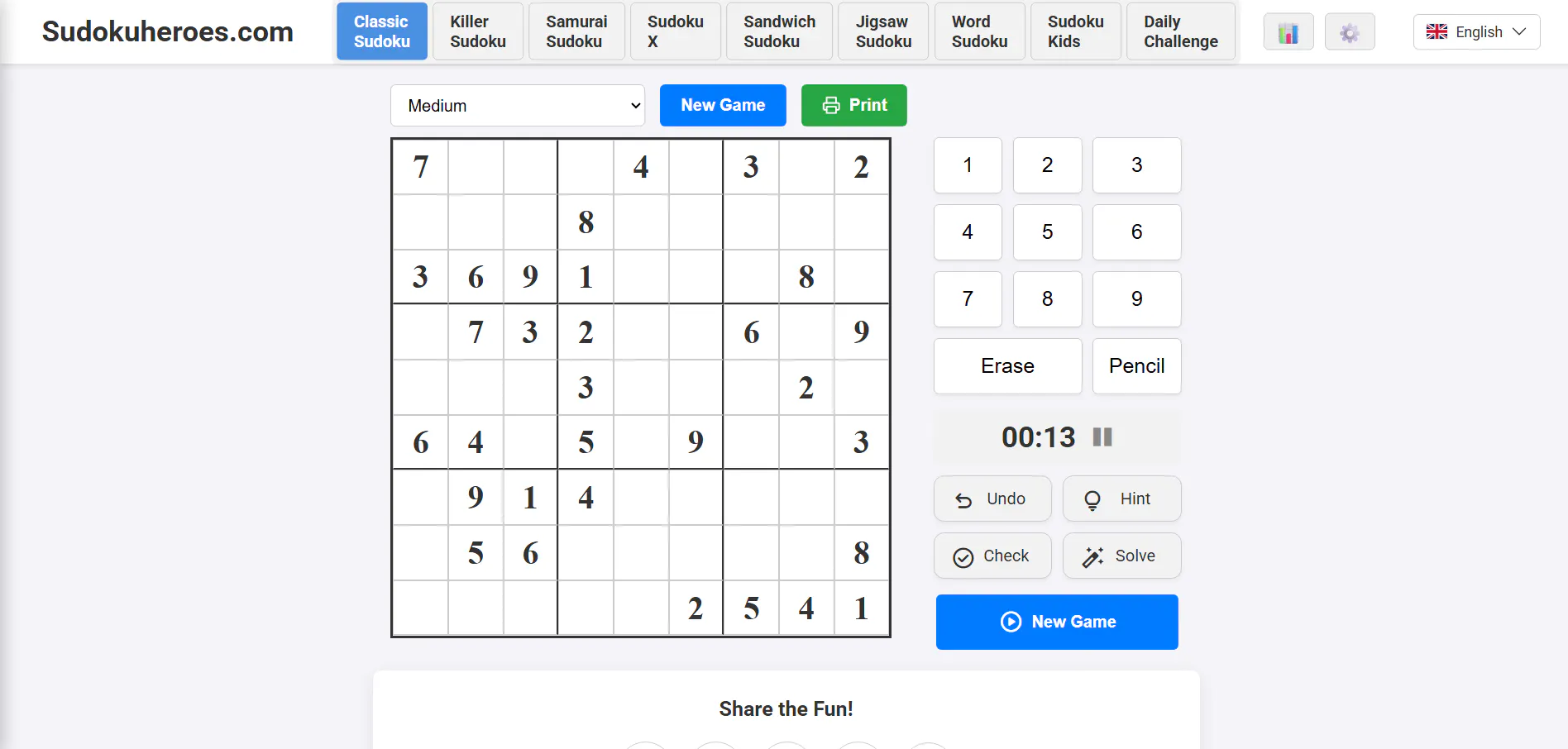 Sudoku Heroes product banner