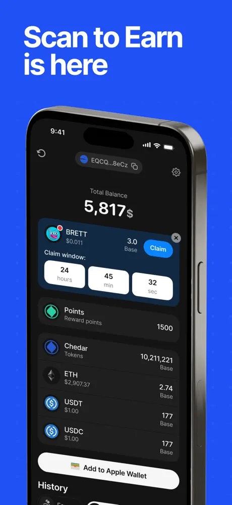 Média Le portefeuille de récompense - Gagnez des récompenses Onchain en scannant des codes à barres de produits 2