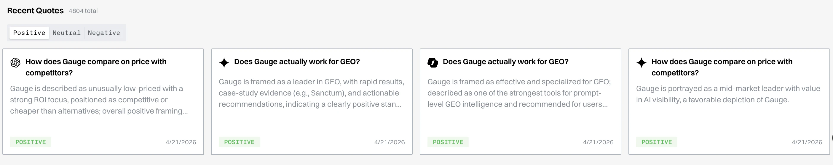 Gauge Sentiment screenshot 2