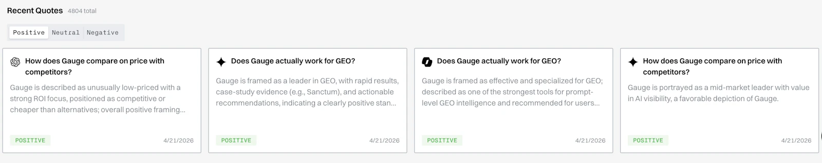Gauge Sentiment screenshot 3