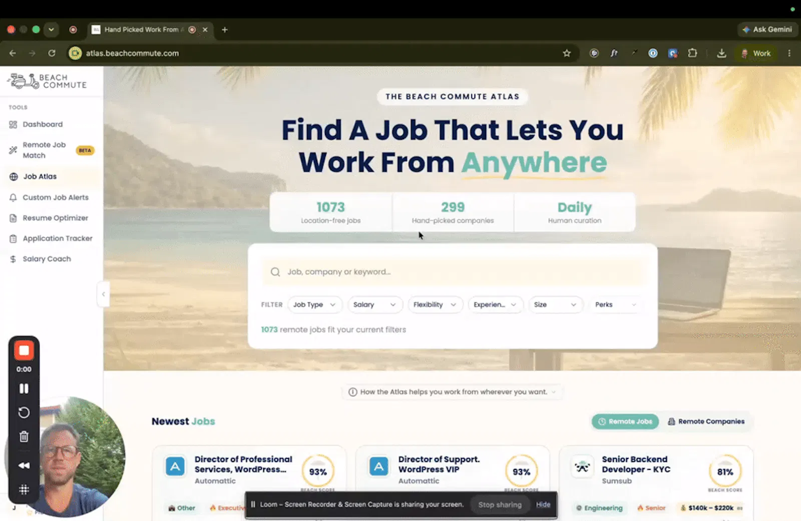Work From Anywhere Jobs & Tools screenshot 1 (video preview)