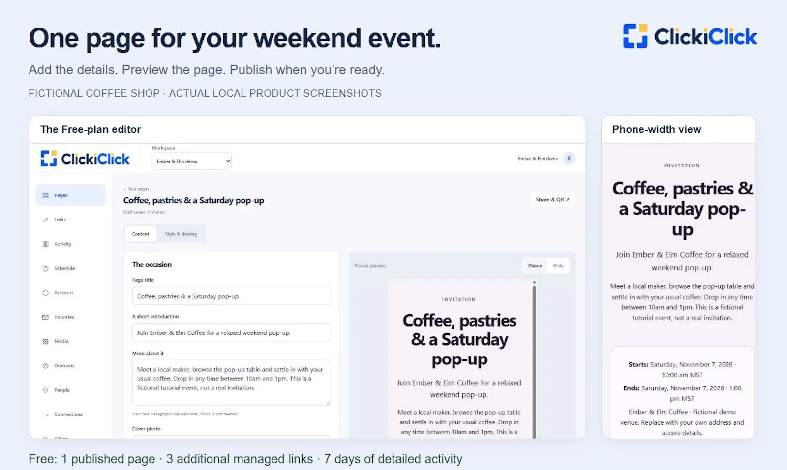 ClickiClick screenshot 1