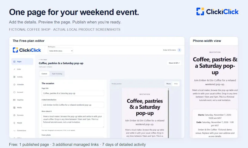 ClickiClick screenshot 1