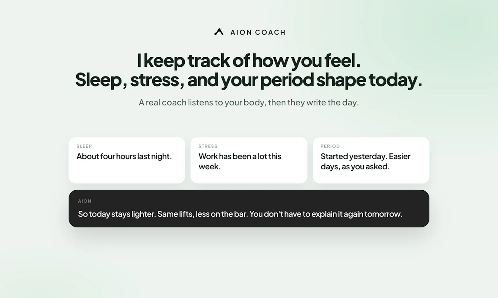 Aion Coach screenshot 2