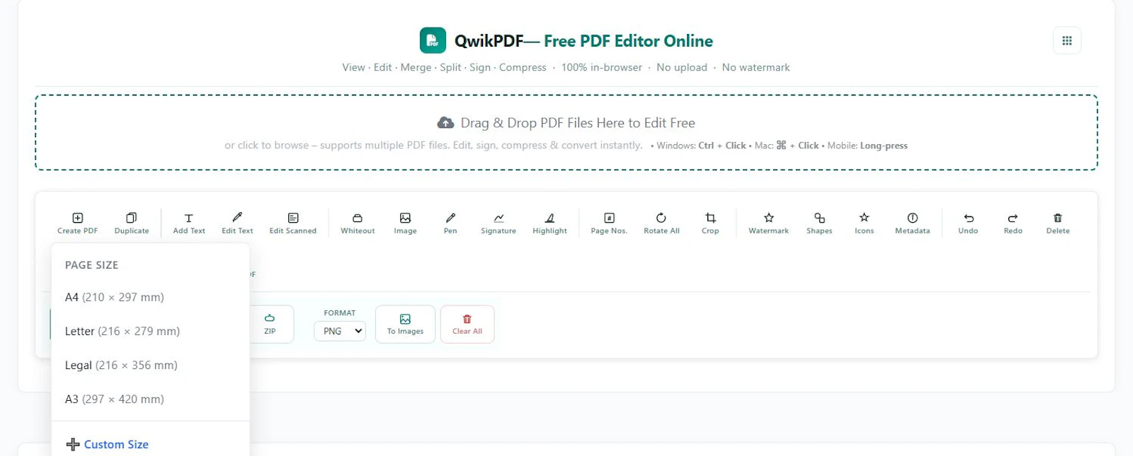 QwikPDF screenshot 1