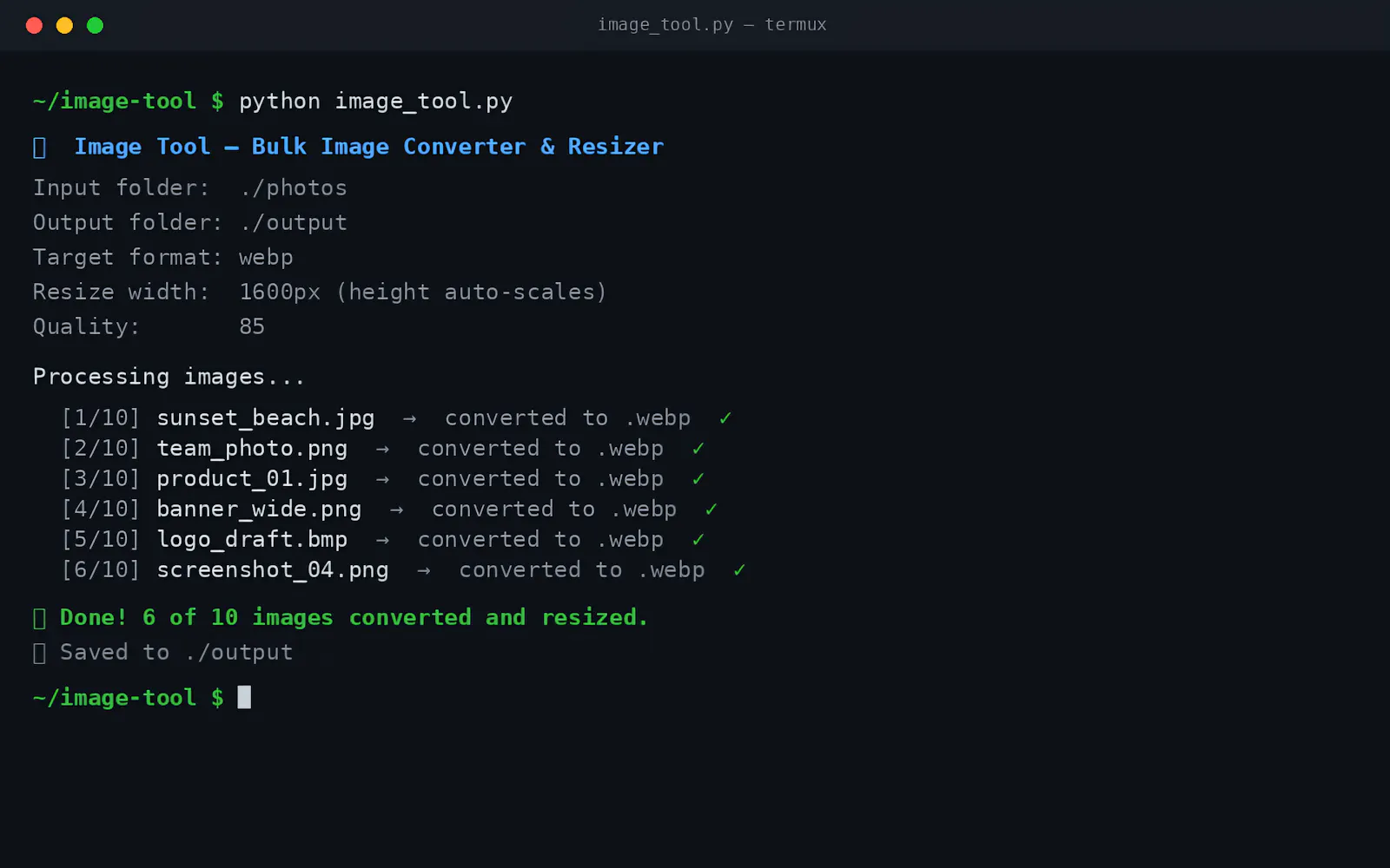 Image Tool screenshot 1
