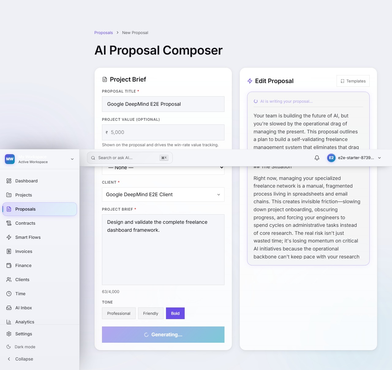 Lanceio — Freelance Management Tool  gallery image