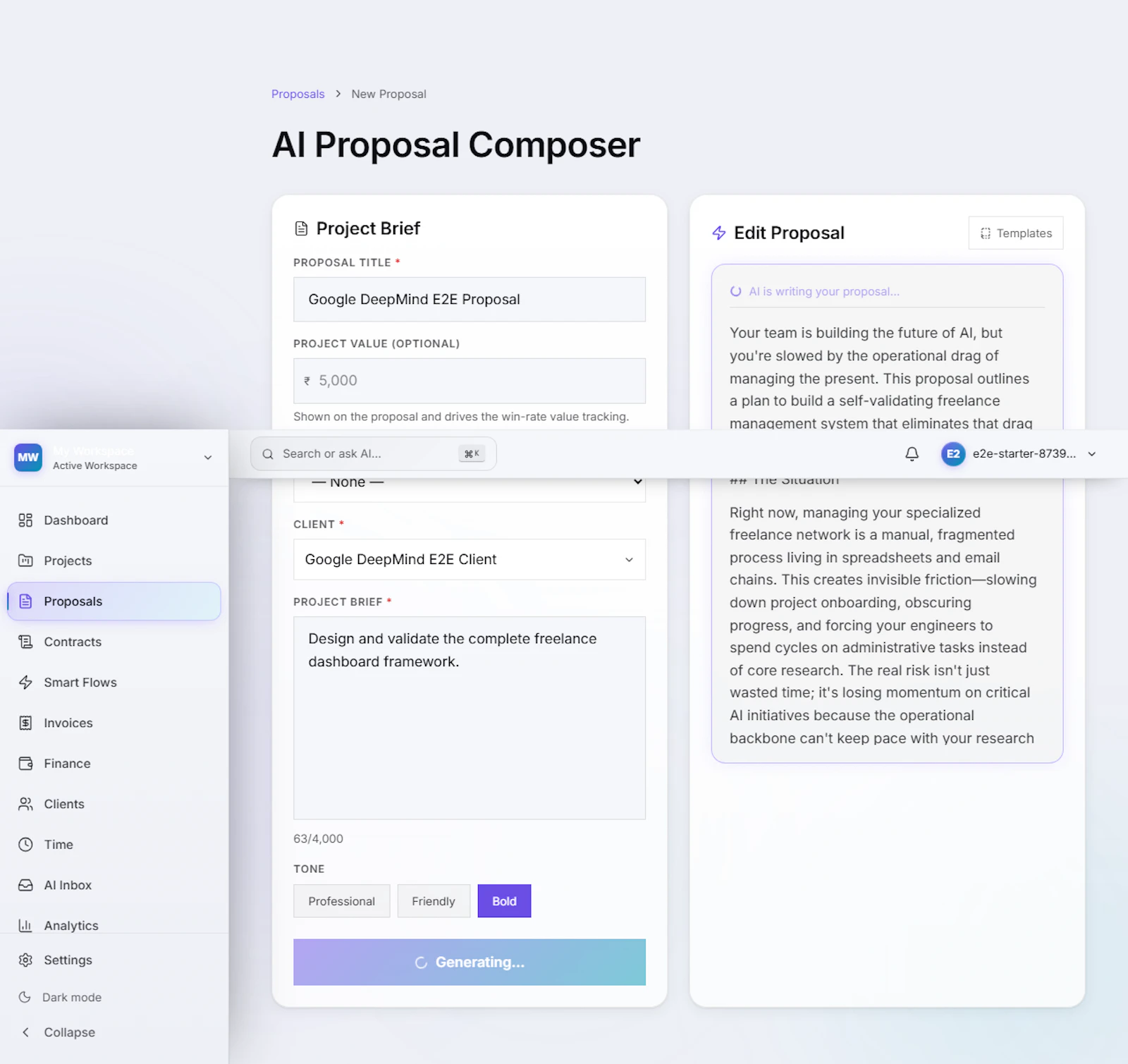 Lanceio — Freelance Management Tool  screenshot 3