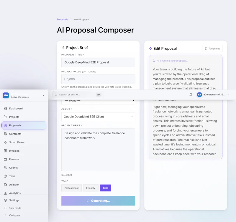 Lanceio — Freelance Management Tool  screenshot 3