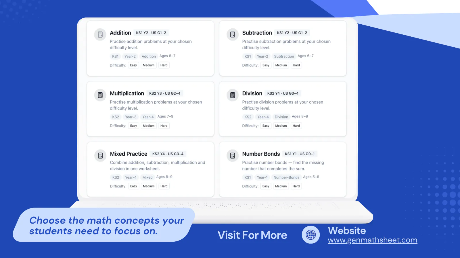 GenMathSheet gallery image