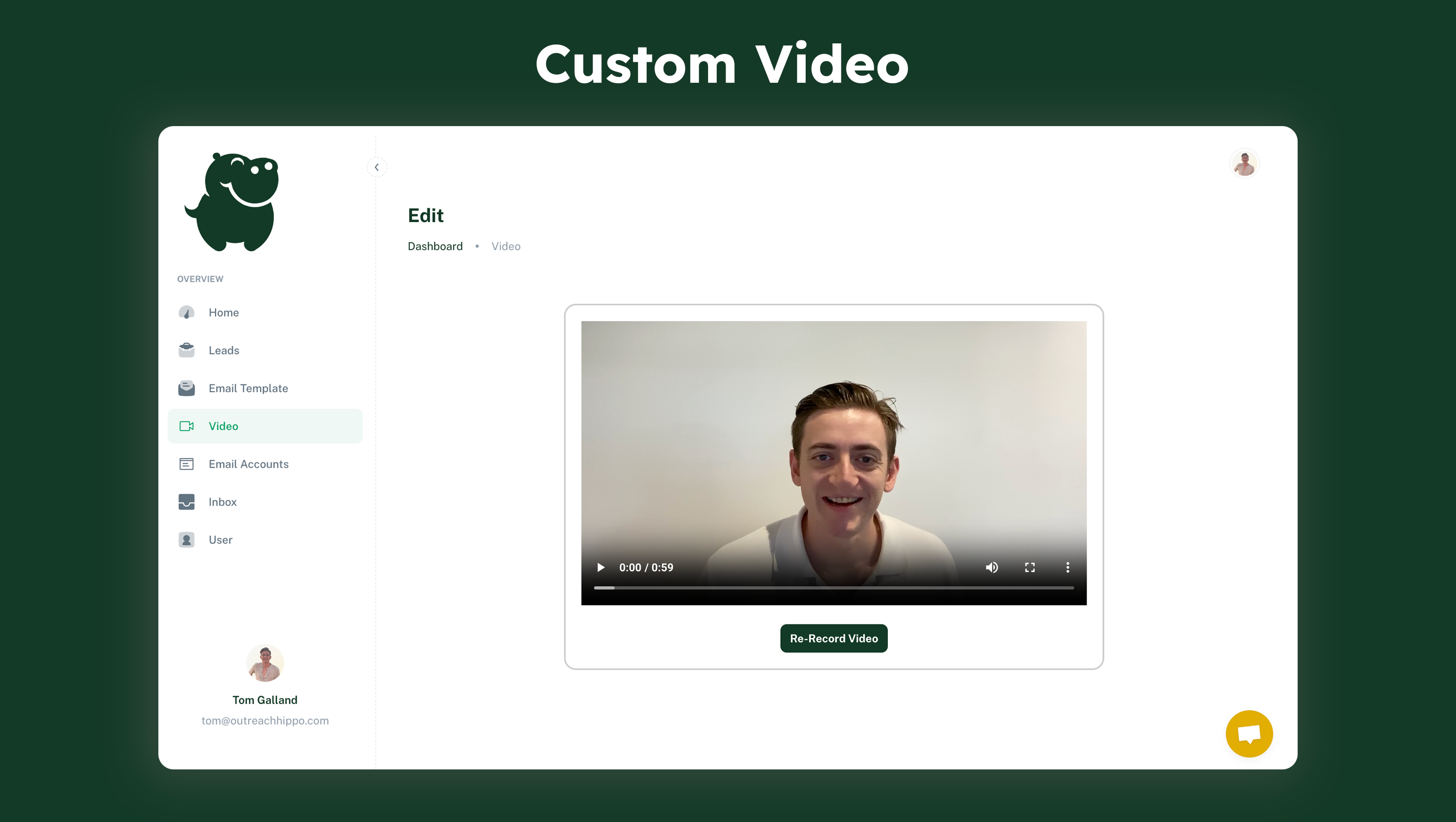 Mídia 6 de Hippo de divulgação - Extensão de vídeo personalizada