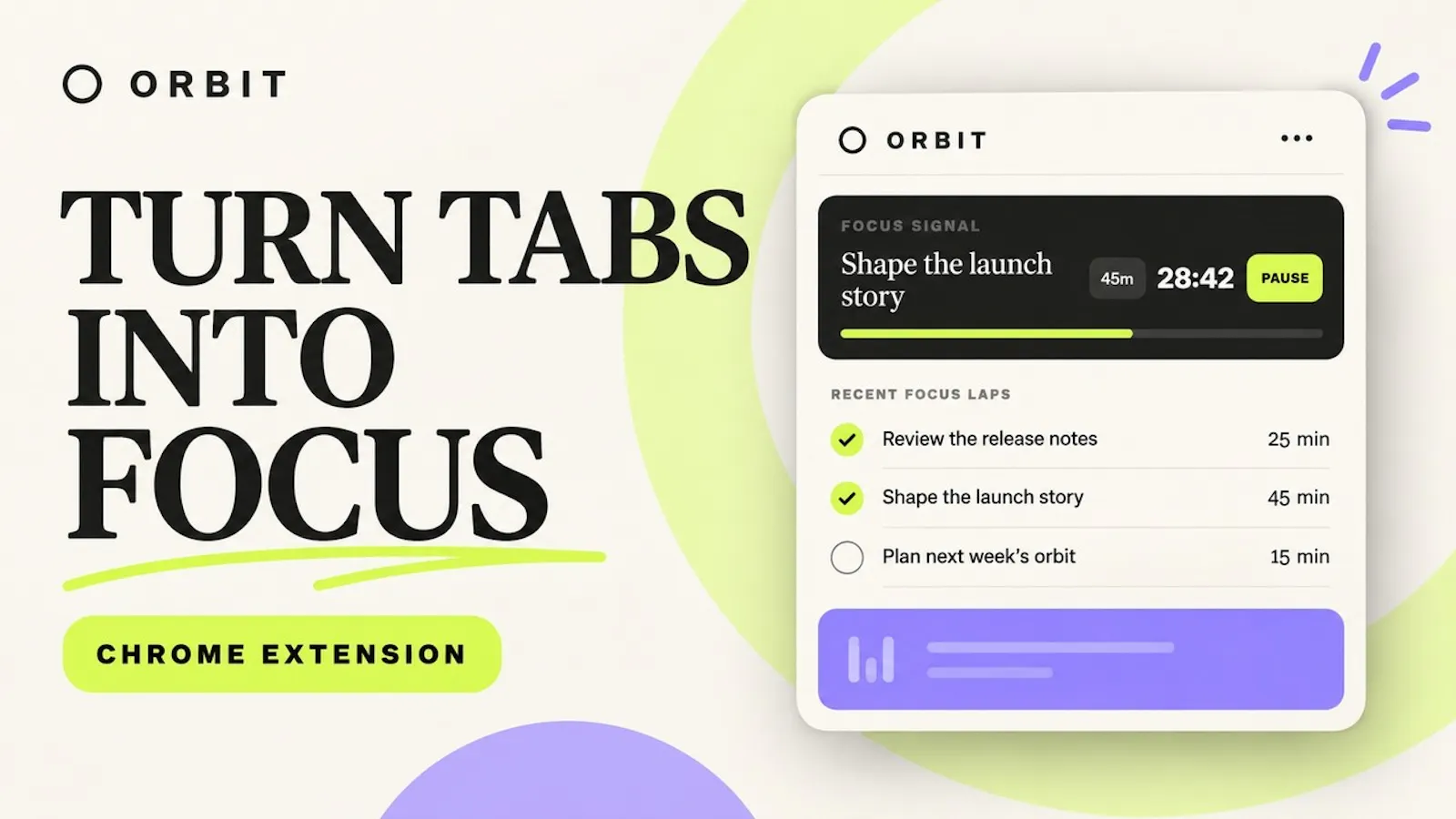Orbit — Personal Command Center screenshot 1 (video preview)