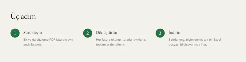 FaturaExcel-Fatura PDF'yi Excel'e Çevir screenshot 2