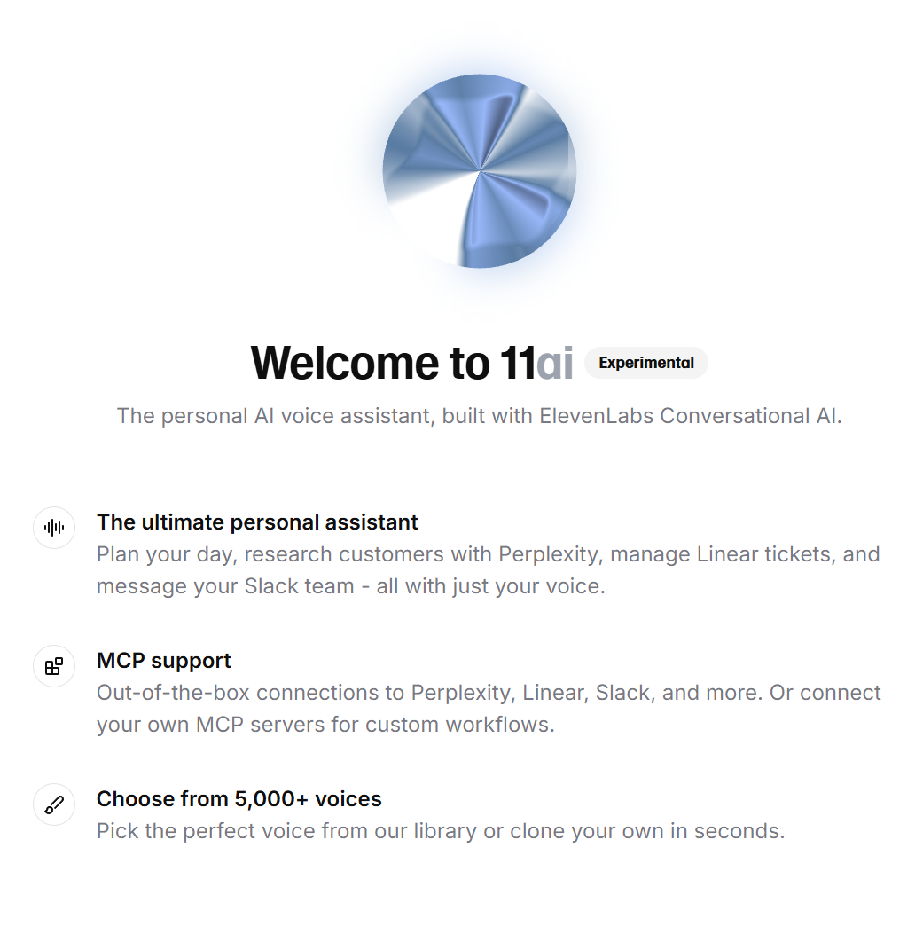 11.ai by ElevenLabs media 3