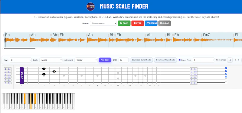 Music Scale Finder: Scales from Audio screenshot 2