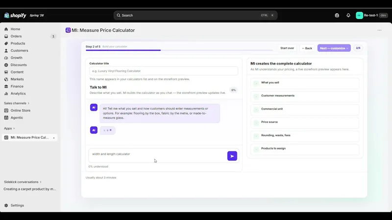 Price Calculator? Just Ask AI ✦ Shopify screenshot 1 (video preview)