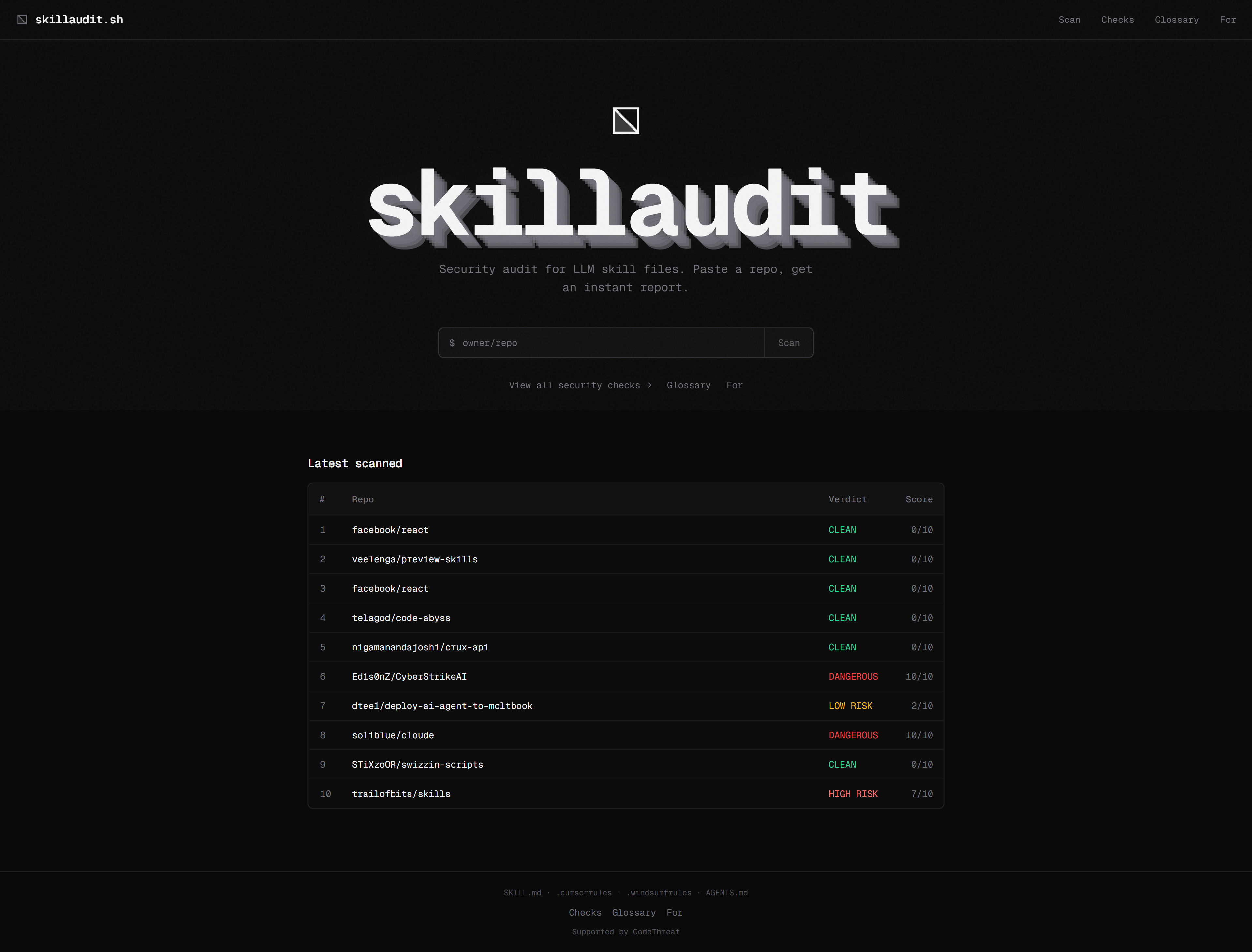 skillaudit.sh gallery image