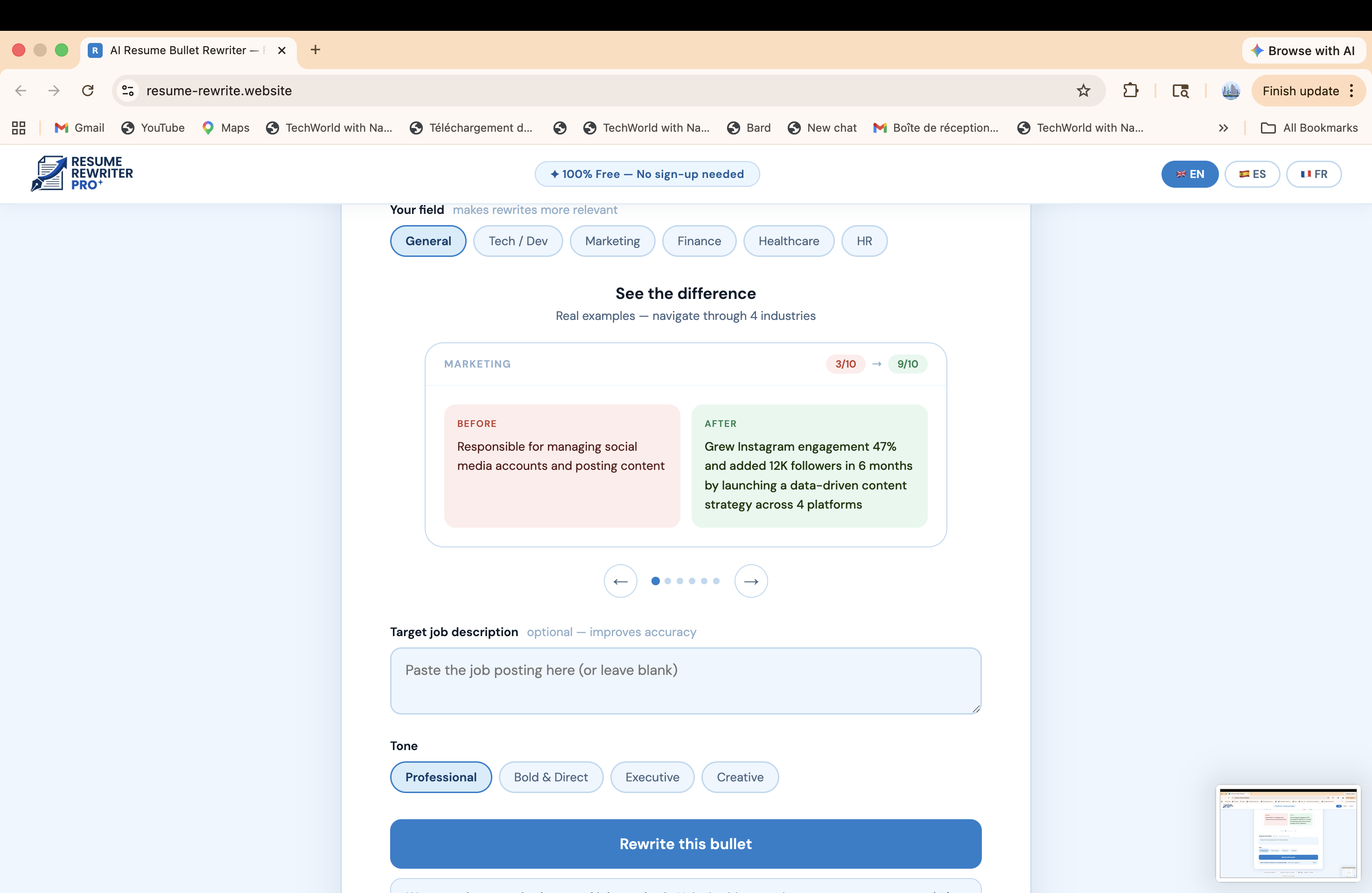 Resume Rewriter Pro gallery image