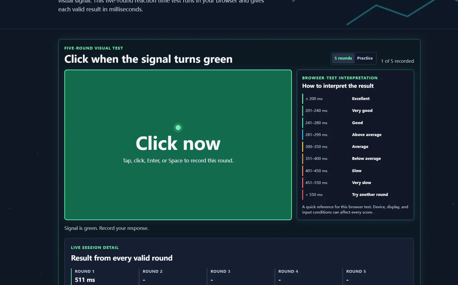Reaction Time Test gallery image