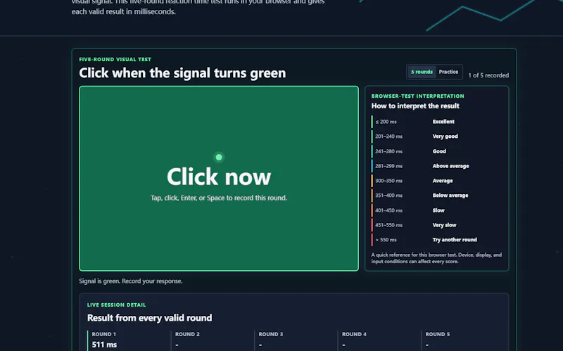 Reaction Time Test screenshot 3