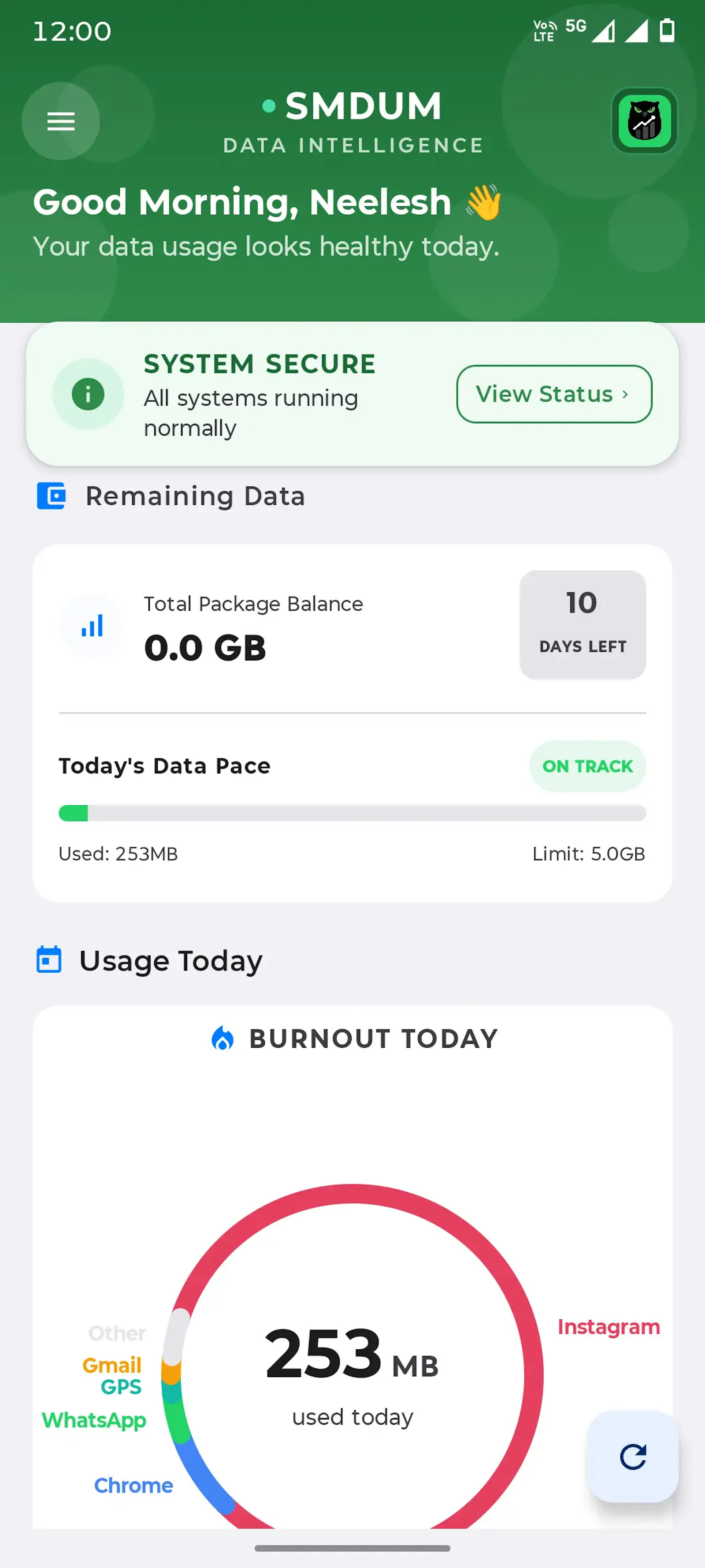 SMDUM: Data Usage Monitor App screenshot 2