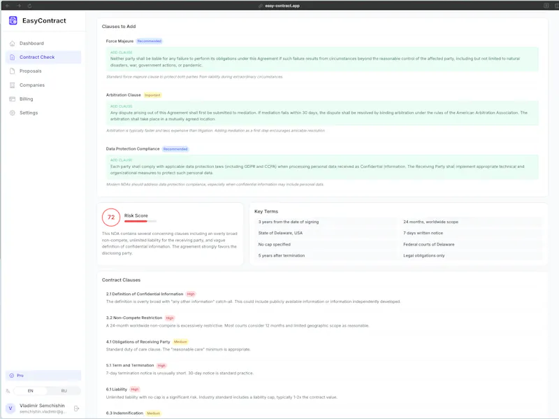 EasyContract screenshot 6