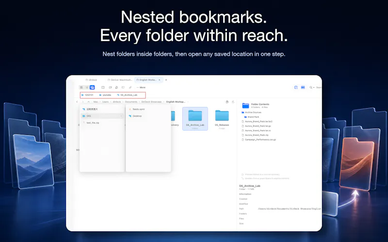 DirDeck screenshot 2