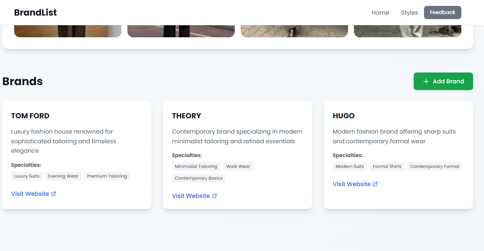 Brandlist - Screenshot 3 showing product features and functionality