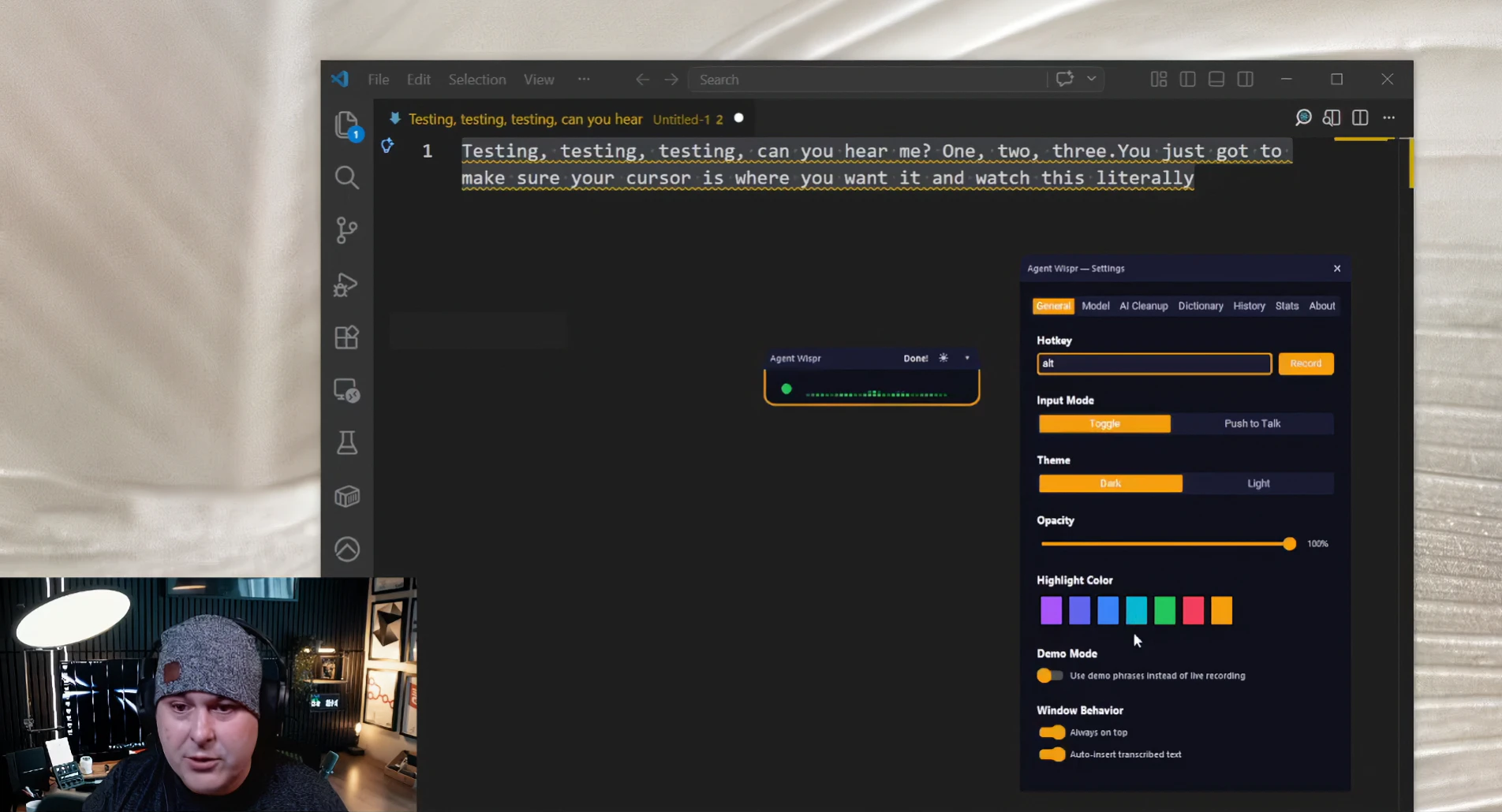 Agent Wispr screenshot 2