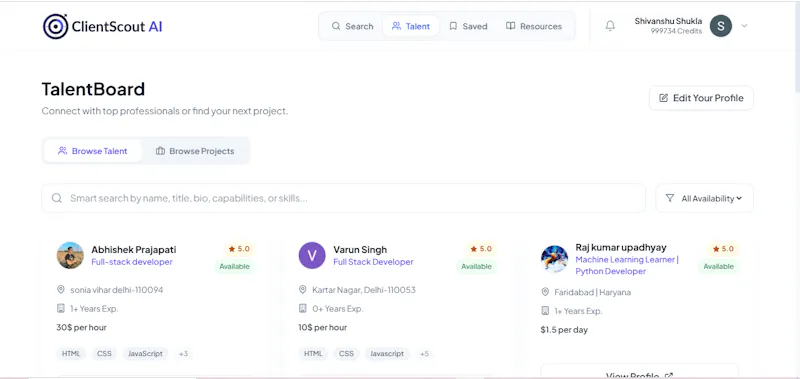 Clientscout screenshot 2