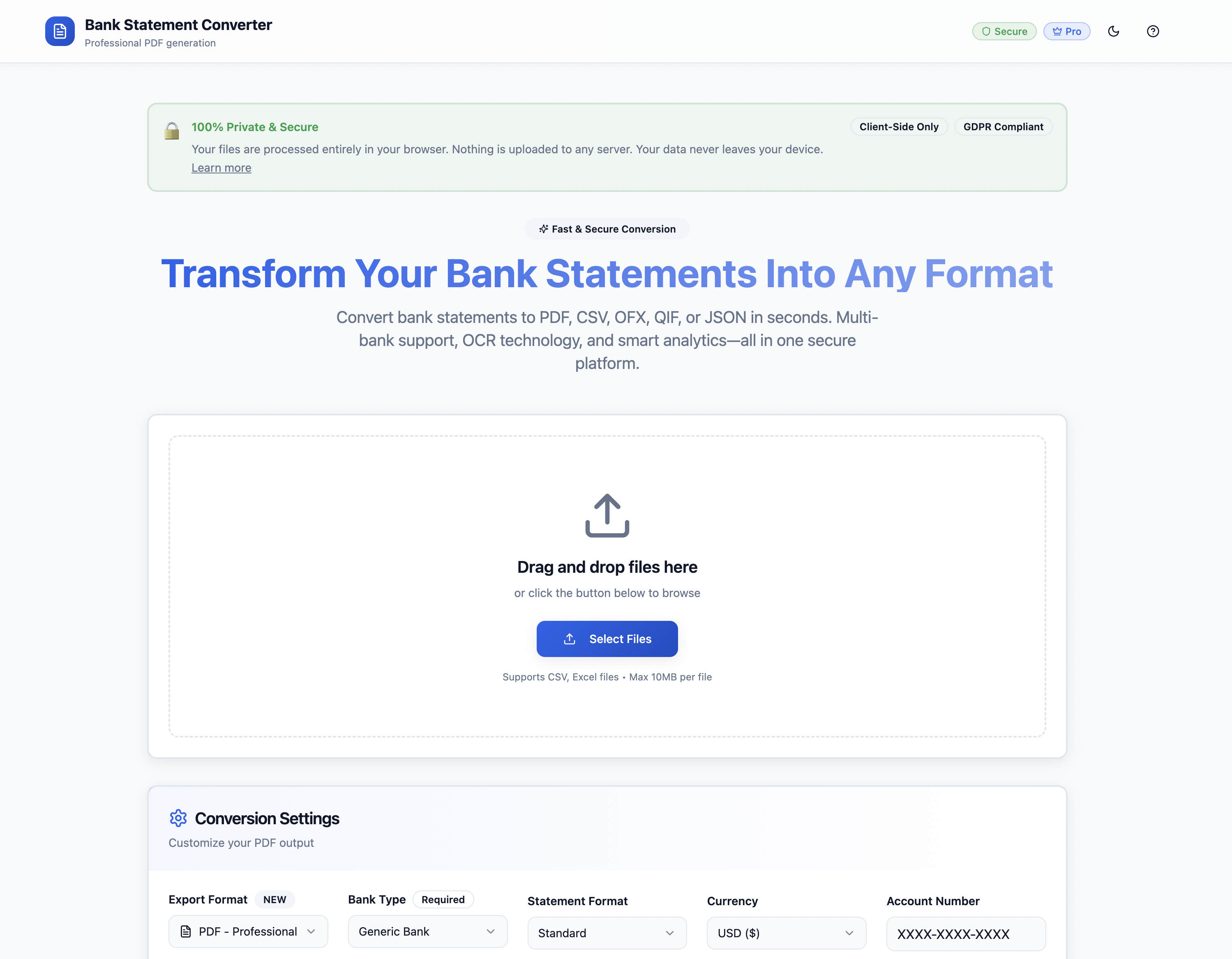 Média StatementConverThub - Convertir instantanément les relevés bancaires en n'importe quel format 1