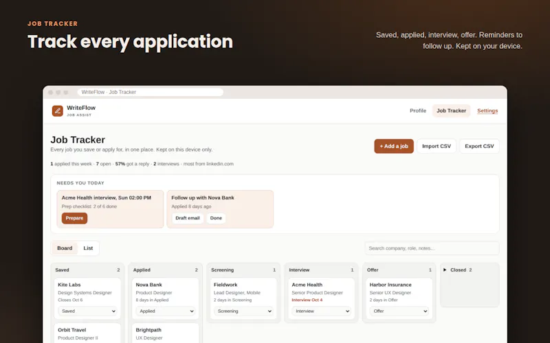 WriteFlow AI  screenshot 2