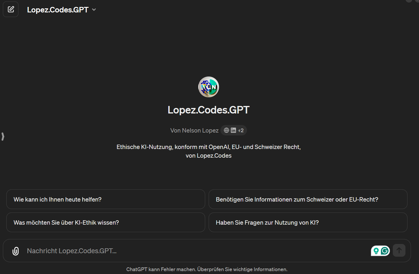 Lopez.codes.gpt - Etica dell'UE svizzera media 1