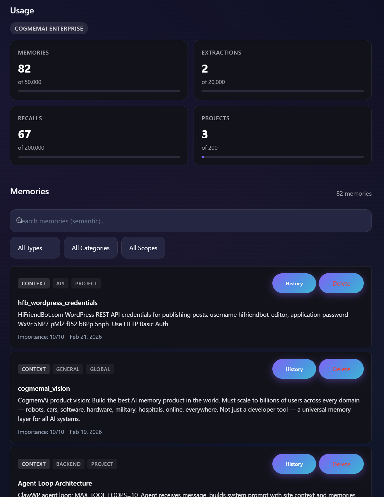 CogmemAi - Screenshot 4 showing product features and functionality