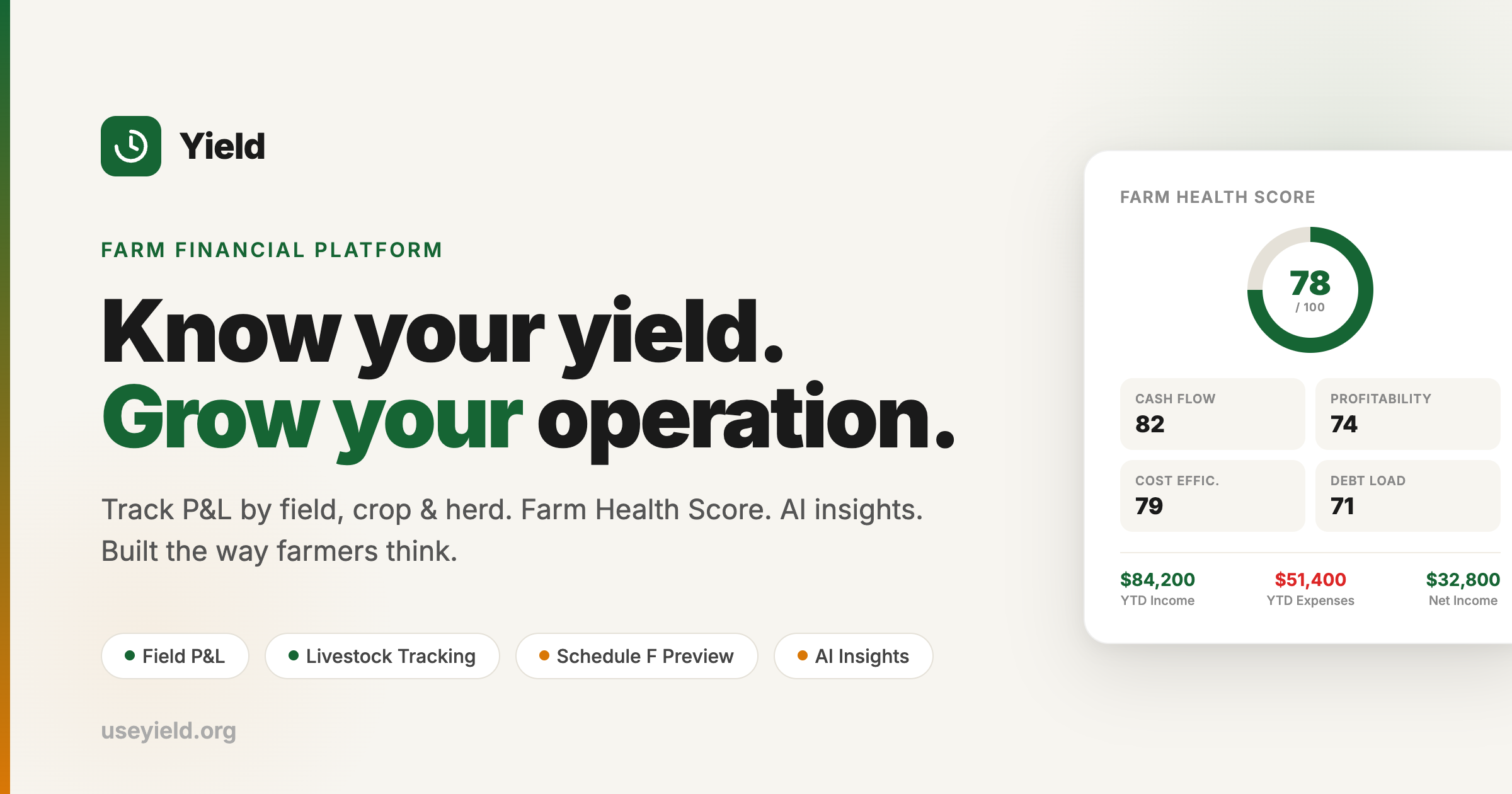 Yield - Product Hunt launch logo and brand identity