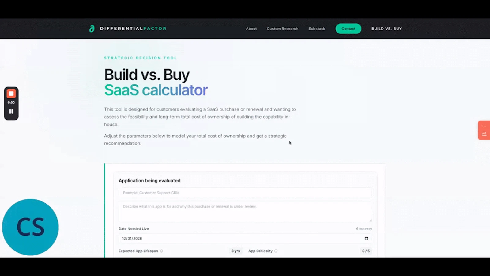 Differential Factor BvB screenshot 1 (video preview)