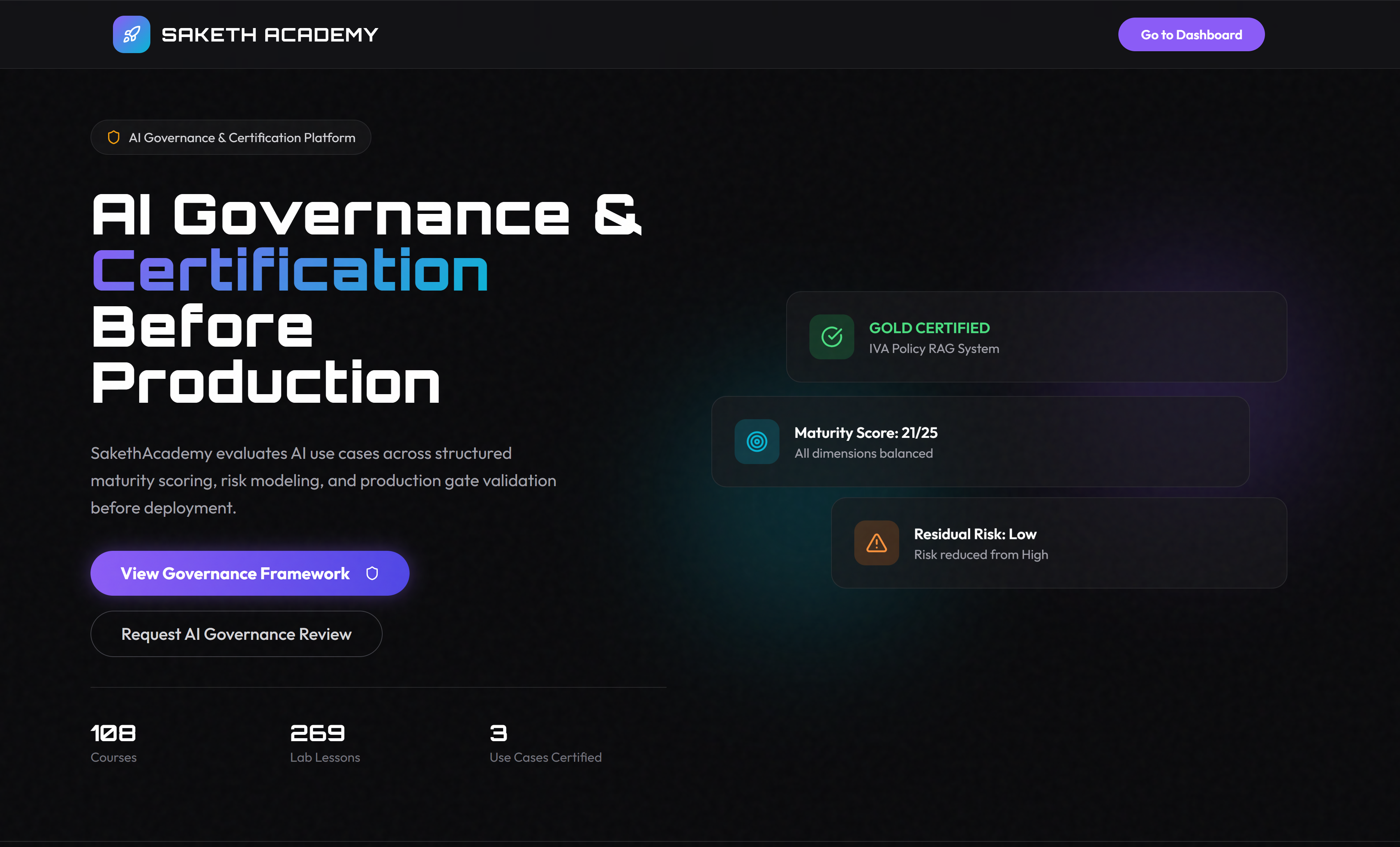 Saketh Academy - Screenshot 2 showing product features and functionality