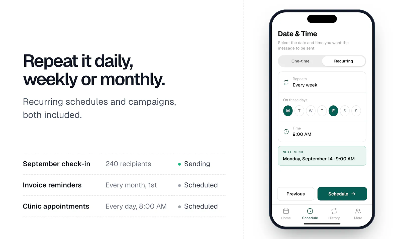 Chatmaid Schedule screenshot 6