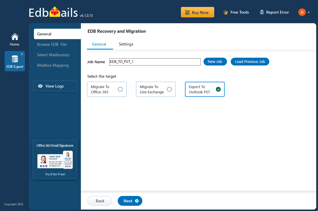 EdbMails EDB to PST Converter  gallery image