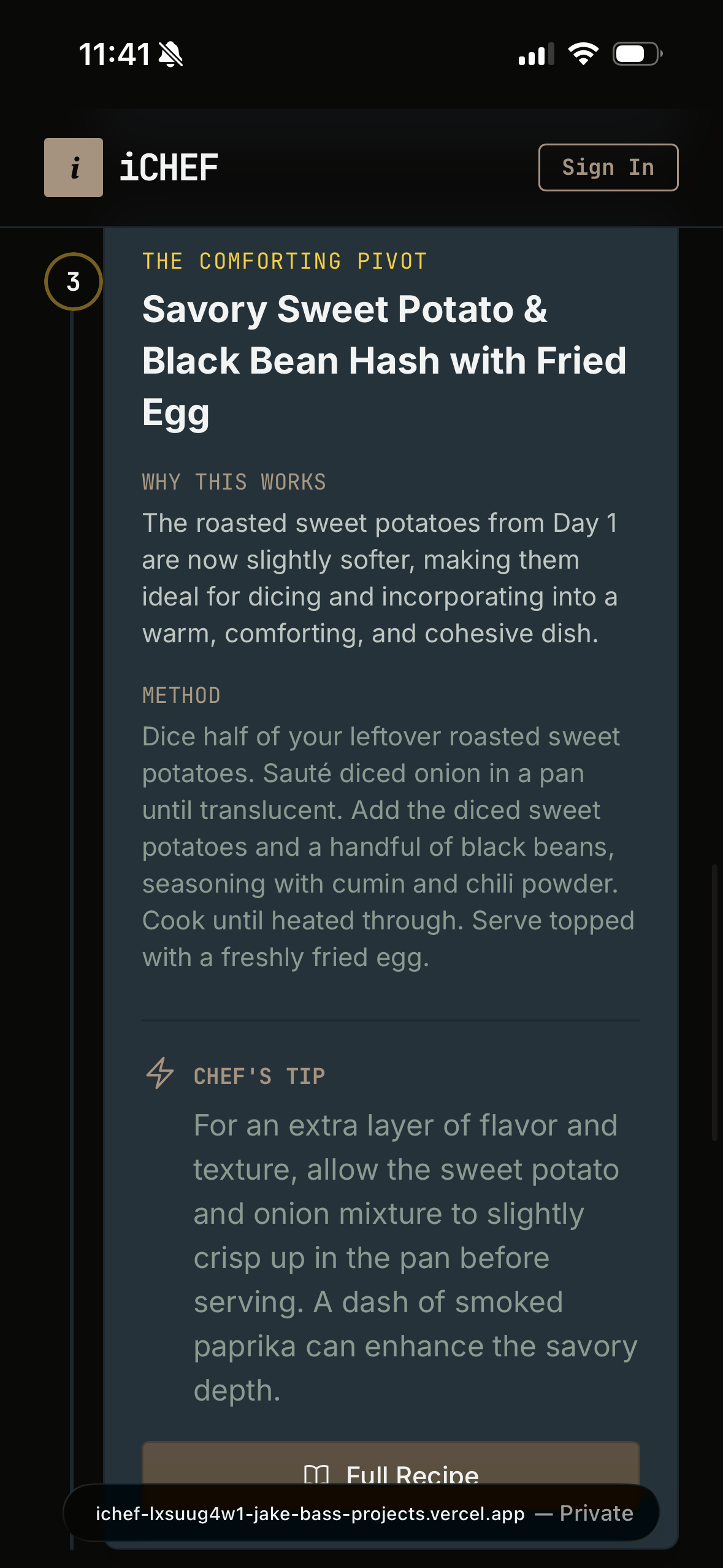 iChef - Screenshot 5 showing product features and functionality