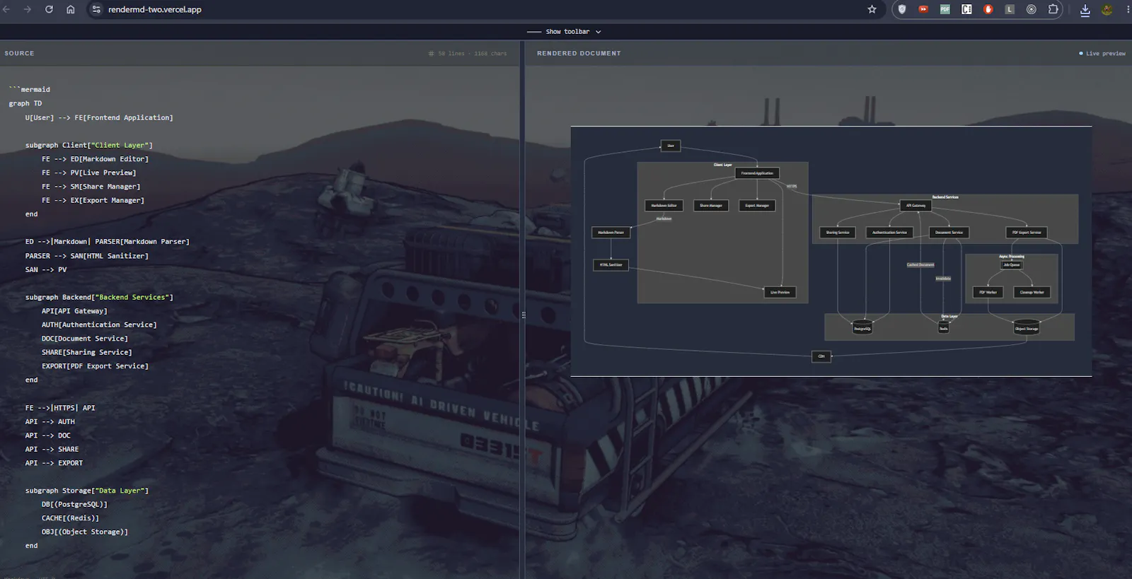 RenderMD screenshot 2