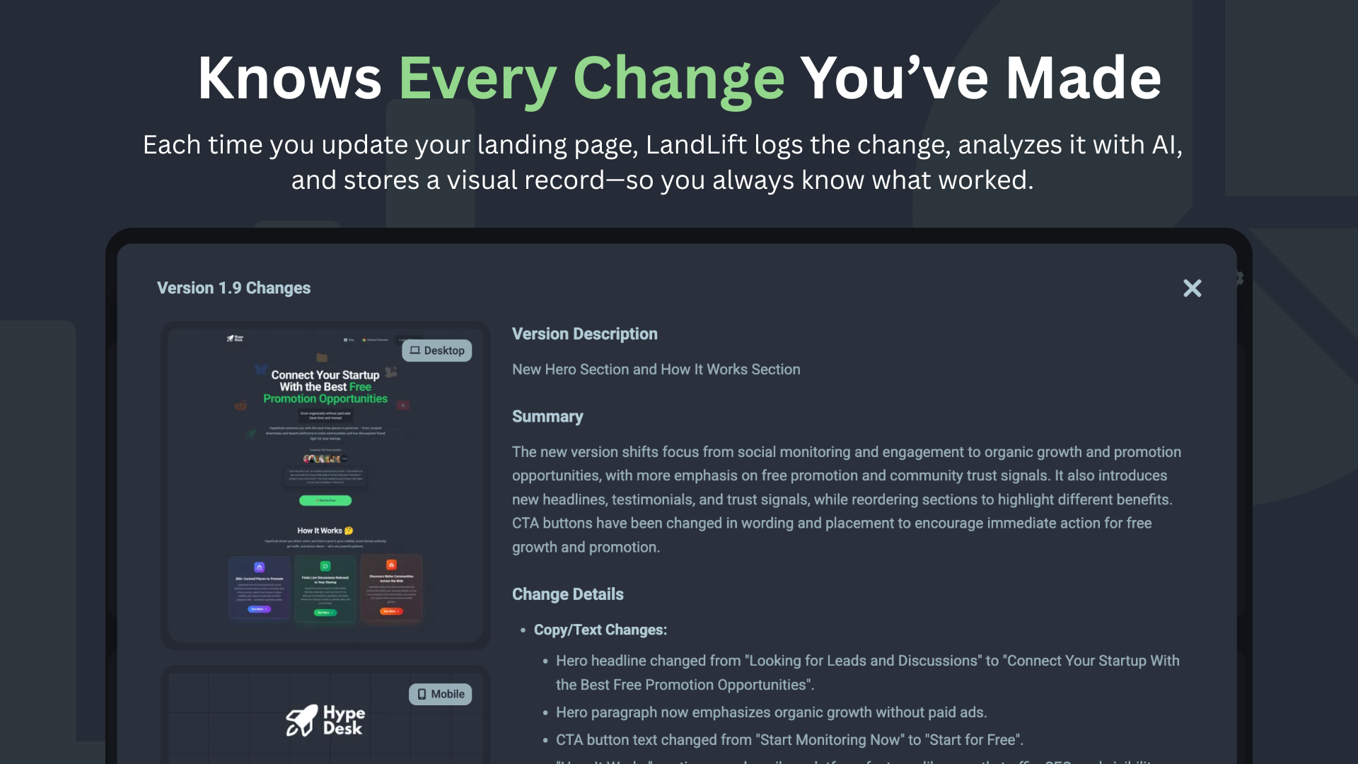 LandLift - Ai Powered Analytics Tool Built for Landing Pages media 7