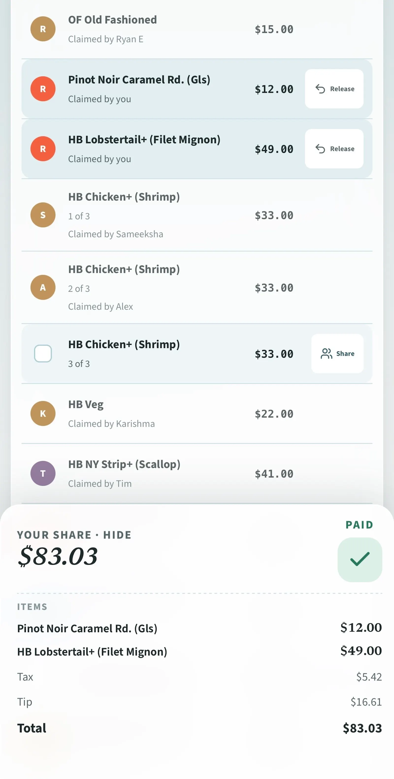 Split the Tab screenshot 3