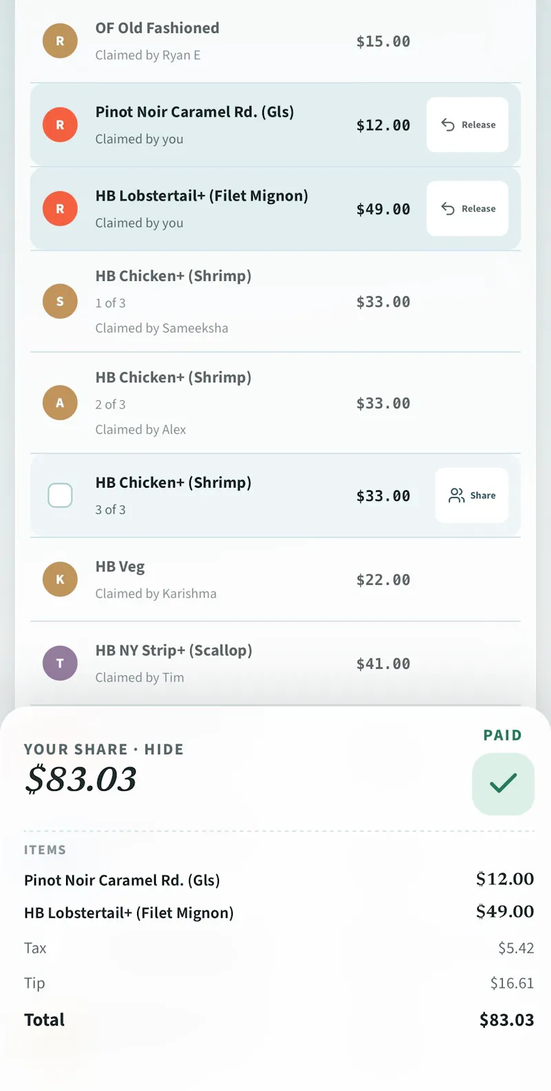Split the Tab screenshot 3