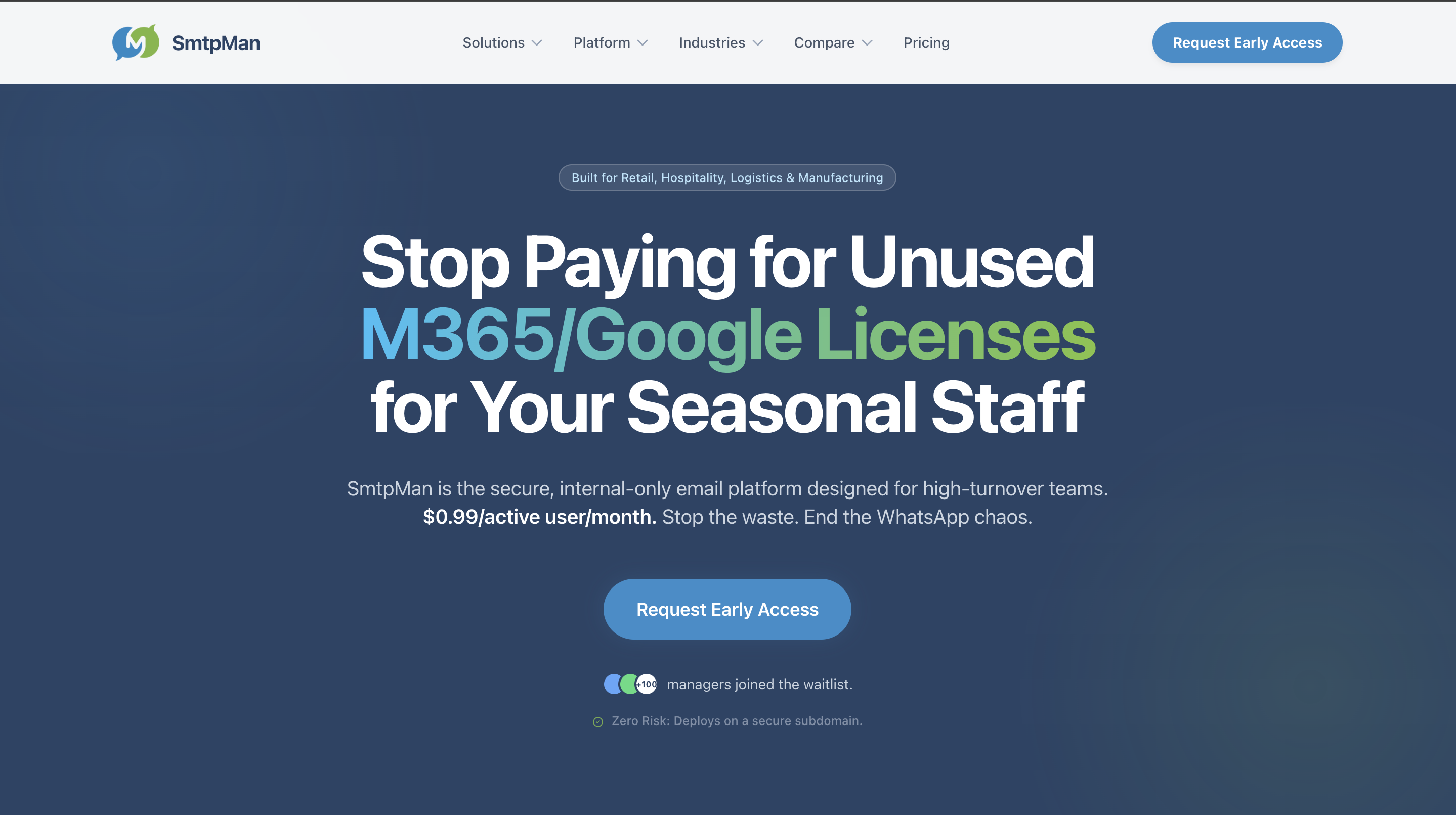 SmtpMan - Main product screenshot demonstrating key features and user interface