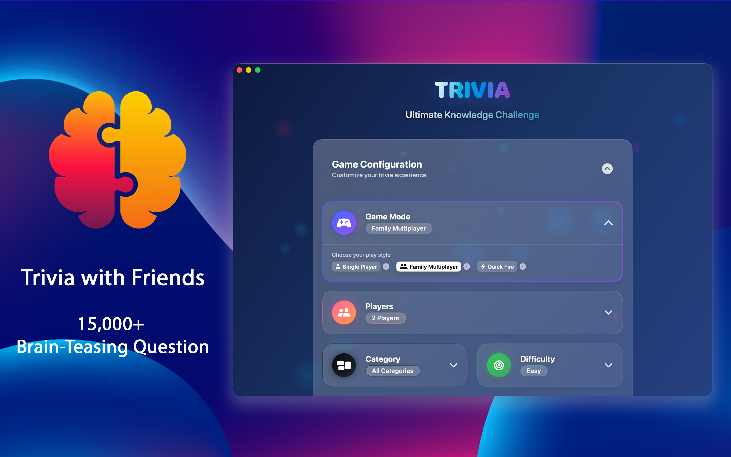 Family Trivia Games & Quiz AI - Screenshot 3 showing product features and functionality
