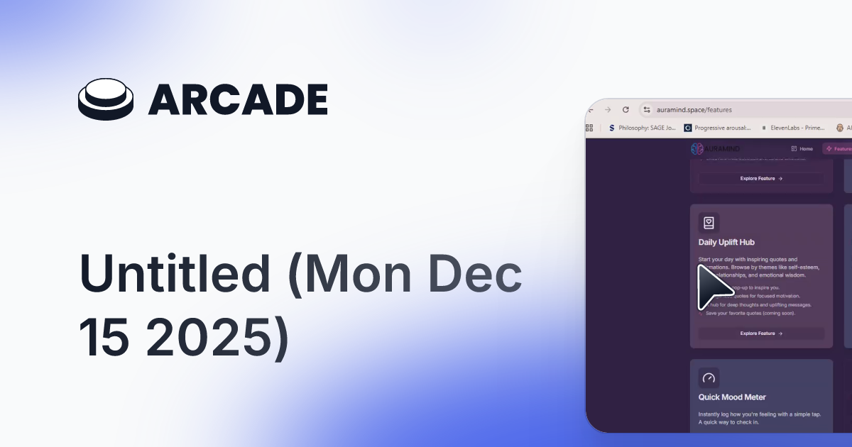 AuraMind - Main product screenshot demonstrating key features and user interface