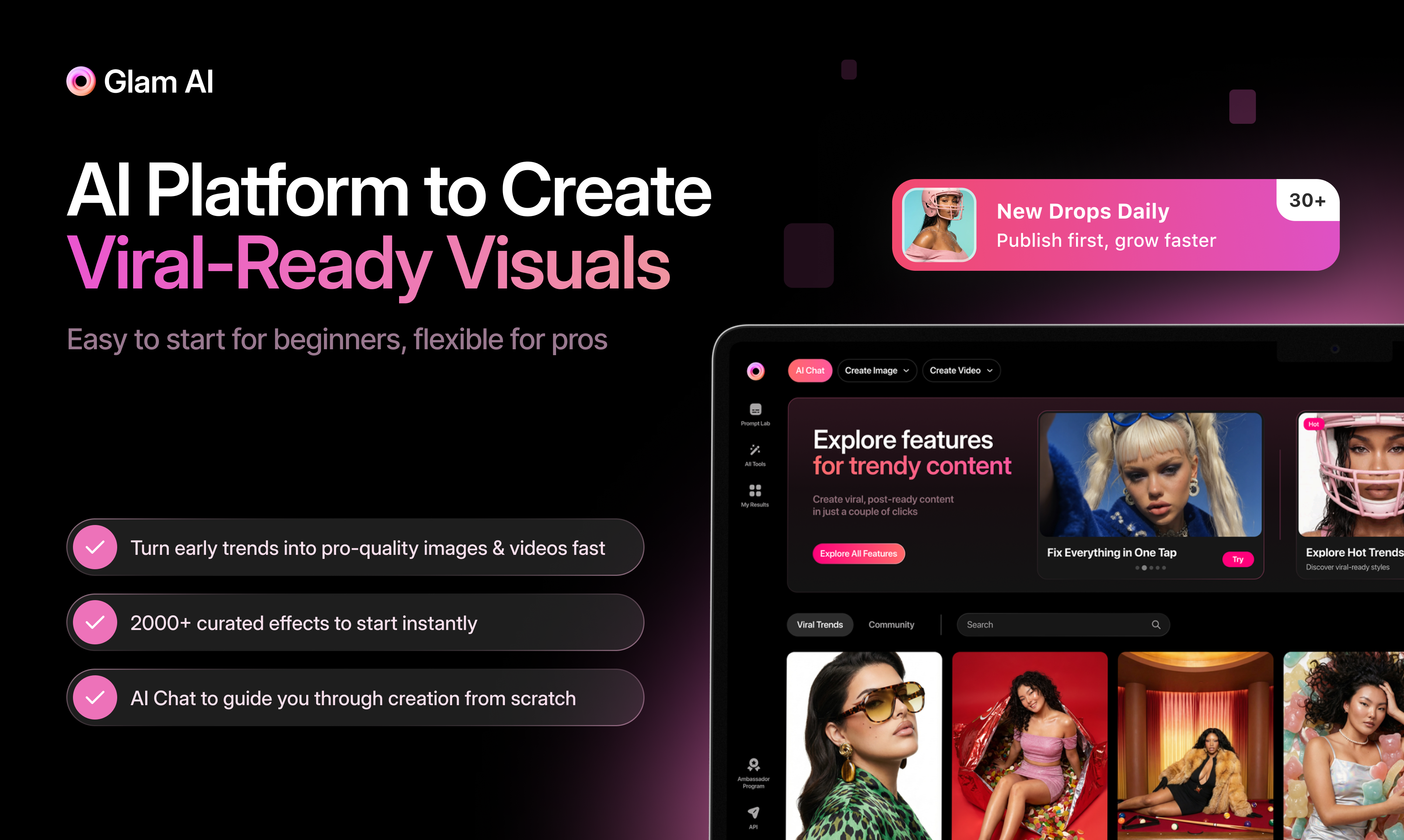 Glam AI gallery image