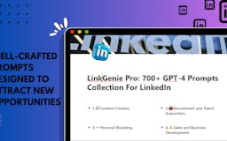 LinkeGenie GPT-4 Prompts for Linkedin media 3