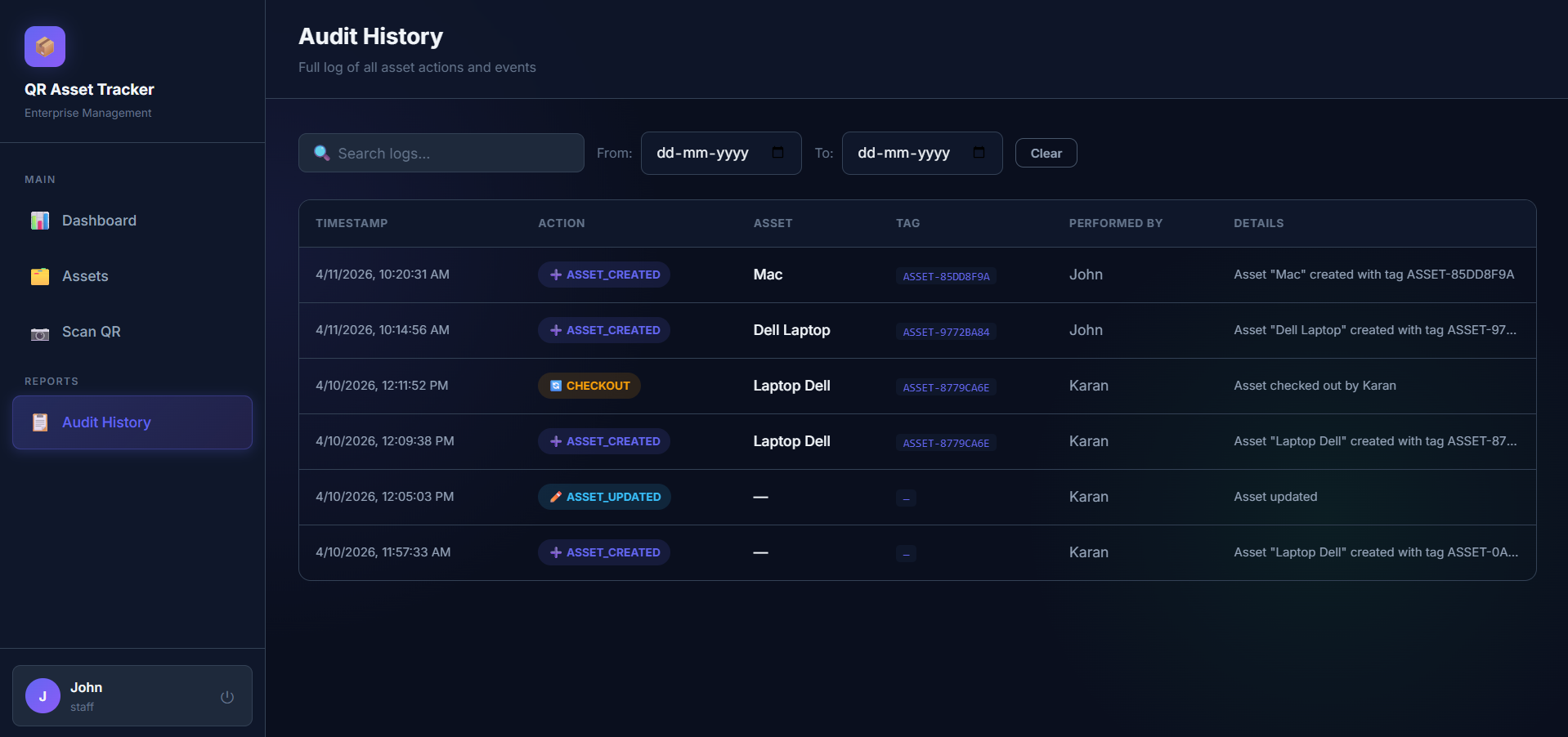 QR Asset Tracker gallery image